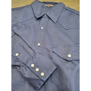 Bocomal FR NFPA 2112 CAT2 Shirt 2XL Tall AOP Navy Long Sleeve